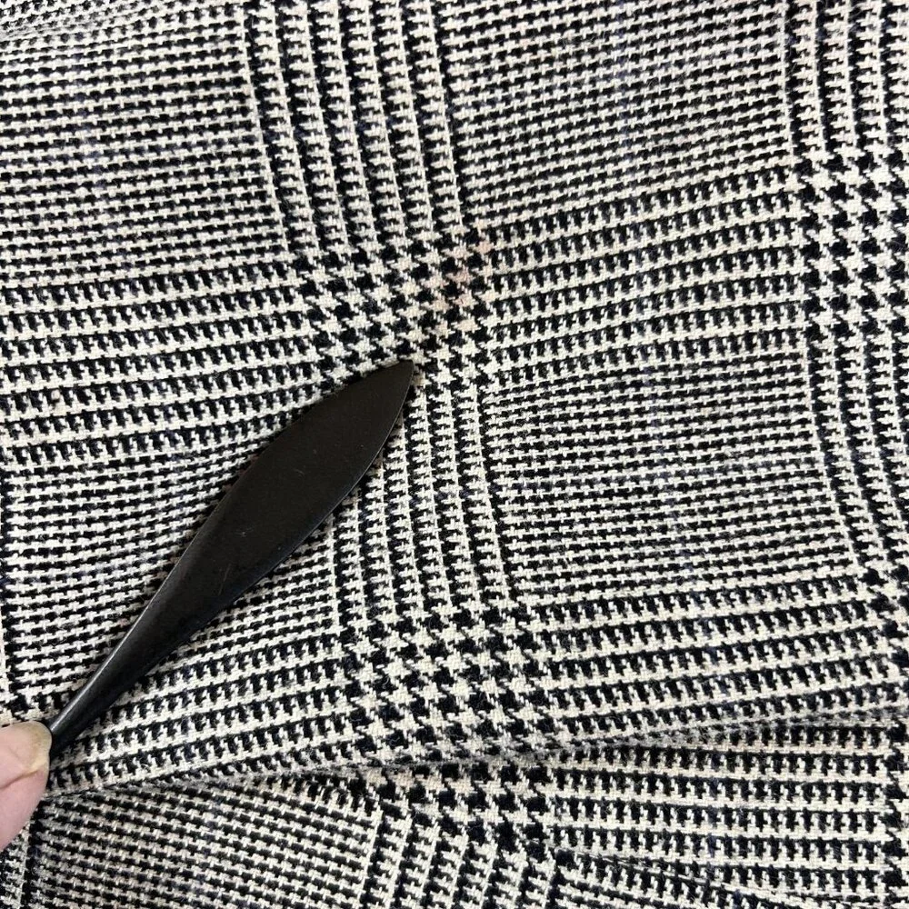 Tommy Hilfiger Blazer Mens 44R Gray Glen Plaid Tweed Sport Coat 3 Button Classic